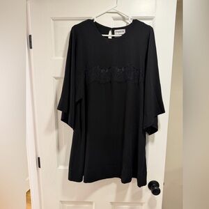 Essentiel Antwerp Black Lace Flowing Dress